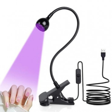 MINI LED lampa 5W čierna Mini UV napájaná USB