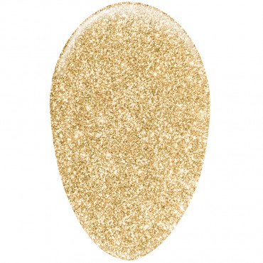 Gel Polish Mega Glitter Gold