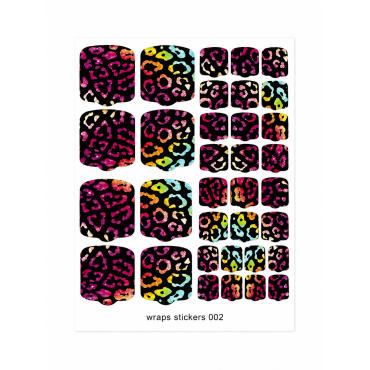 Wraps Stickers - Nálepky na estetickú pedikúru - ANIMAL (COLORS)